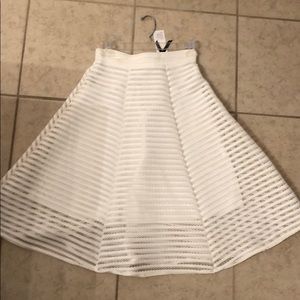 TFNC London white glamour MIDI Skirt high waist